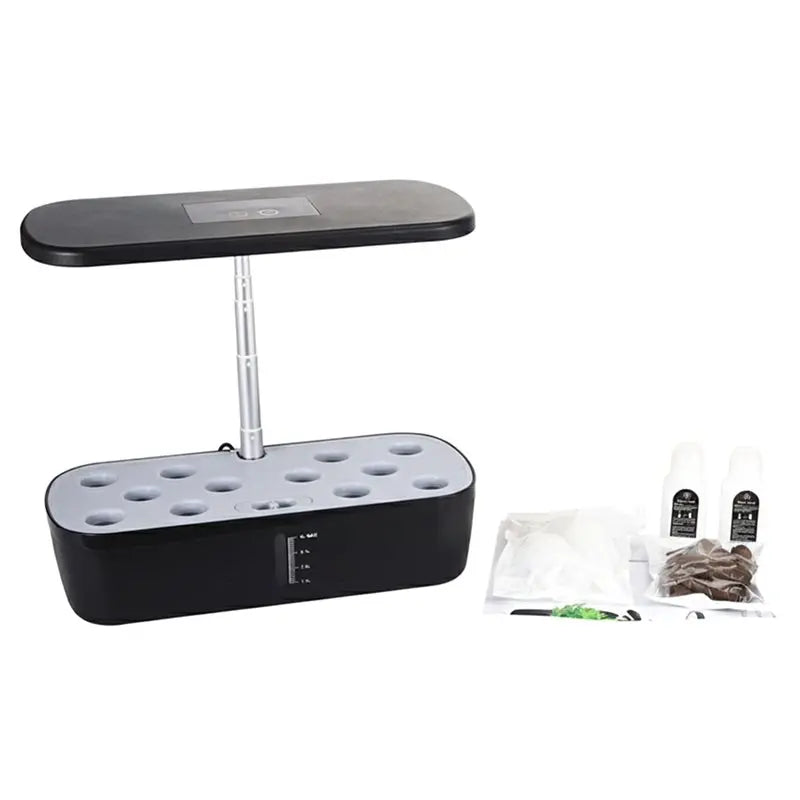 ABUO-New Indoor Hydroponic Grow System With 12 Holes Full Spectrum LED Grow Light Automatic Pump For Herbs Vegetables EU Plug