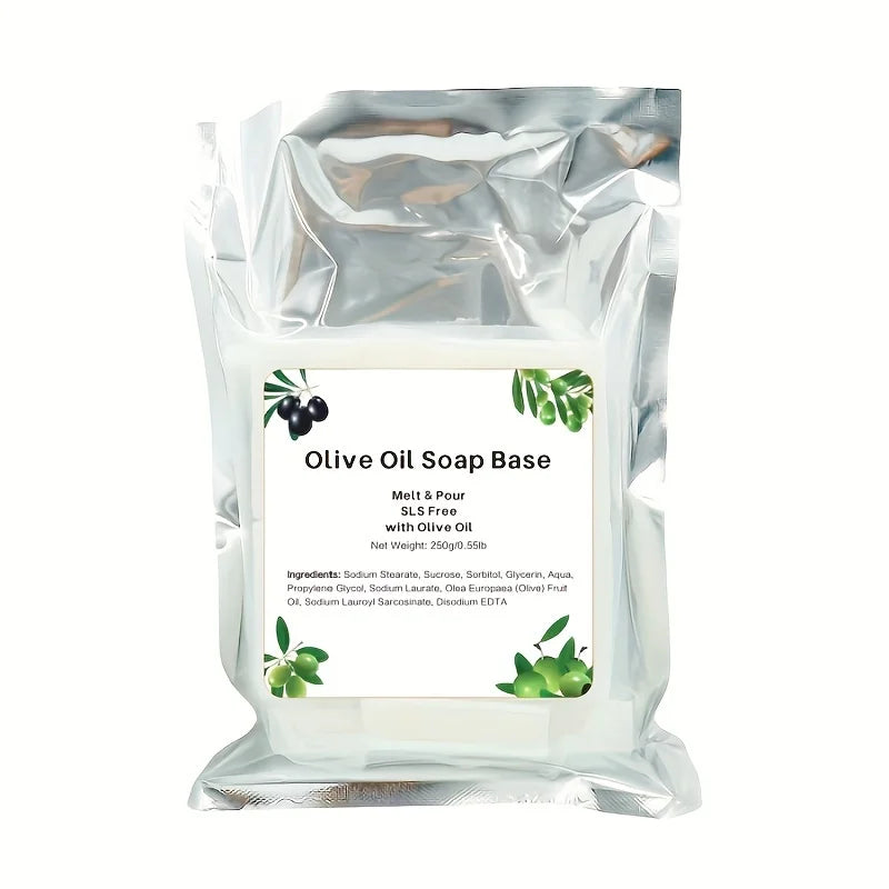 250g Melt and Pour Soap Base Glycerin for DIY Crafting Gift, Moisturizing and Gentle on Skin, Perfect for Soap Making Supplies