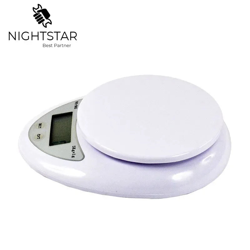 Digital Scale 5000G 1g Kitchen Food Diet Postal Scale Weight Balance LED Electronic Bench 5KG Scale Weight 5Kg/NO Backlight