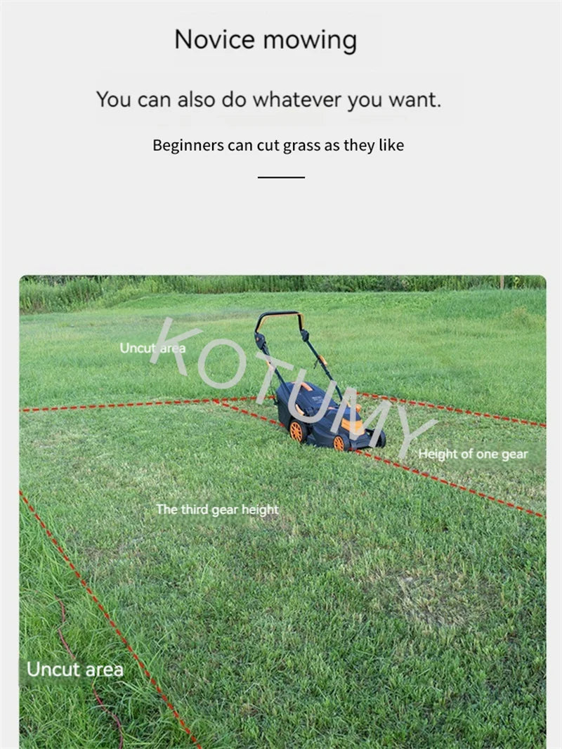 1500W/1800W/2200W Grass Trimmer For Garden Courtyard Hand Propelled Electric Lawn Mower Household Weeding Machine
