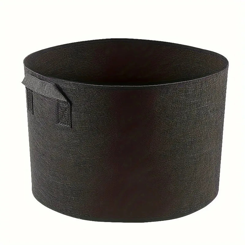 5pcs Felt Plant Grow Bag Breathable Garden Planting Pouch for Vegetables Flowers Herbs Reusable Fabric Planter Pot