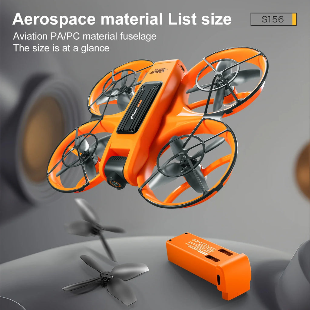 2025 New S156 Drone with Screen Brushless Optical Stream Positioning Quadcopter with Camera FPV Traverser Novice Toy Airplane