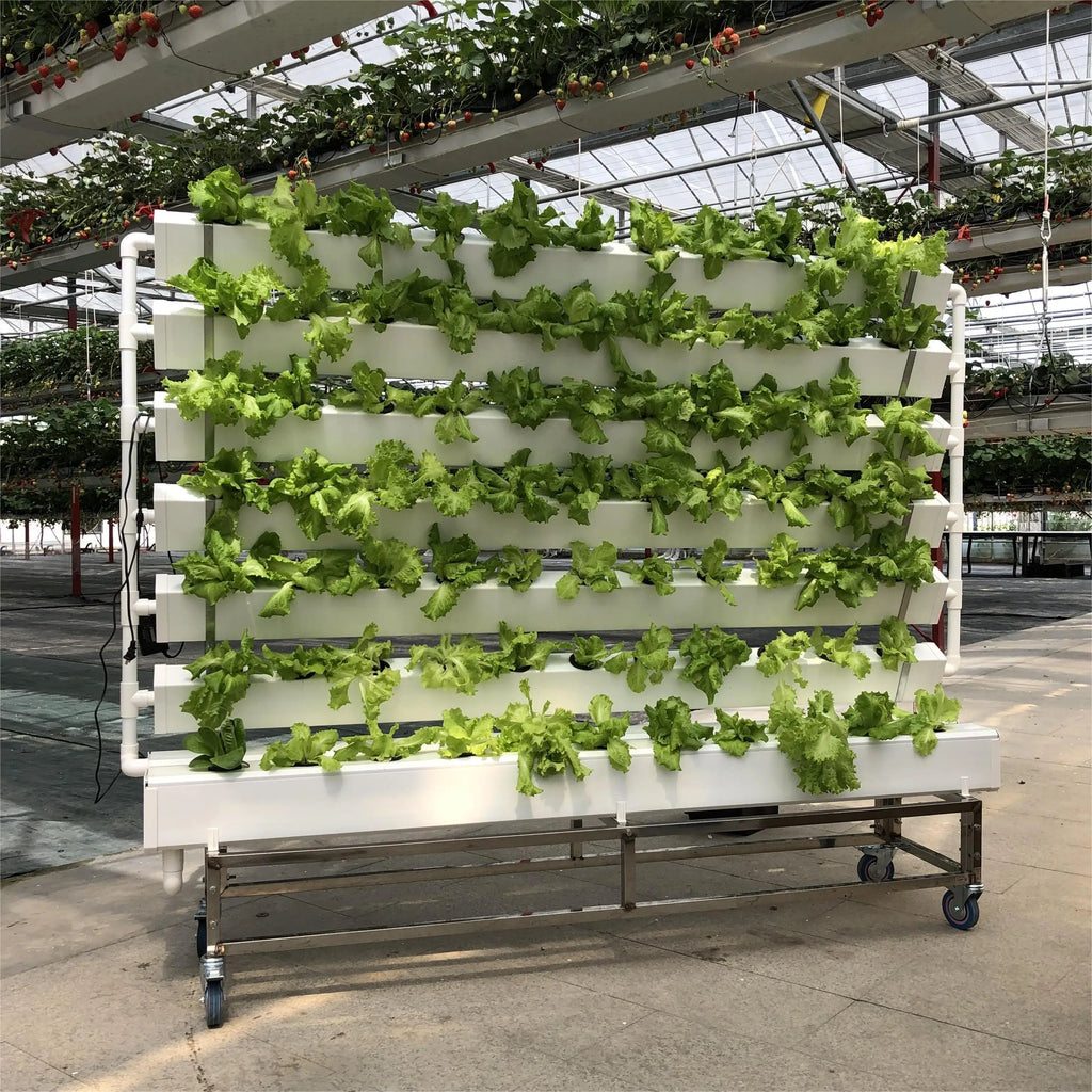 Custom Multi Tier Indoor Cultivation Plant Led Grow System Movable Rolling Hydroponic Vertical Farming Mobile Grow Rack