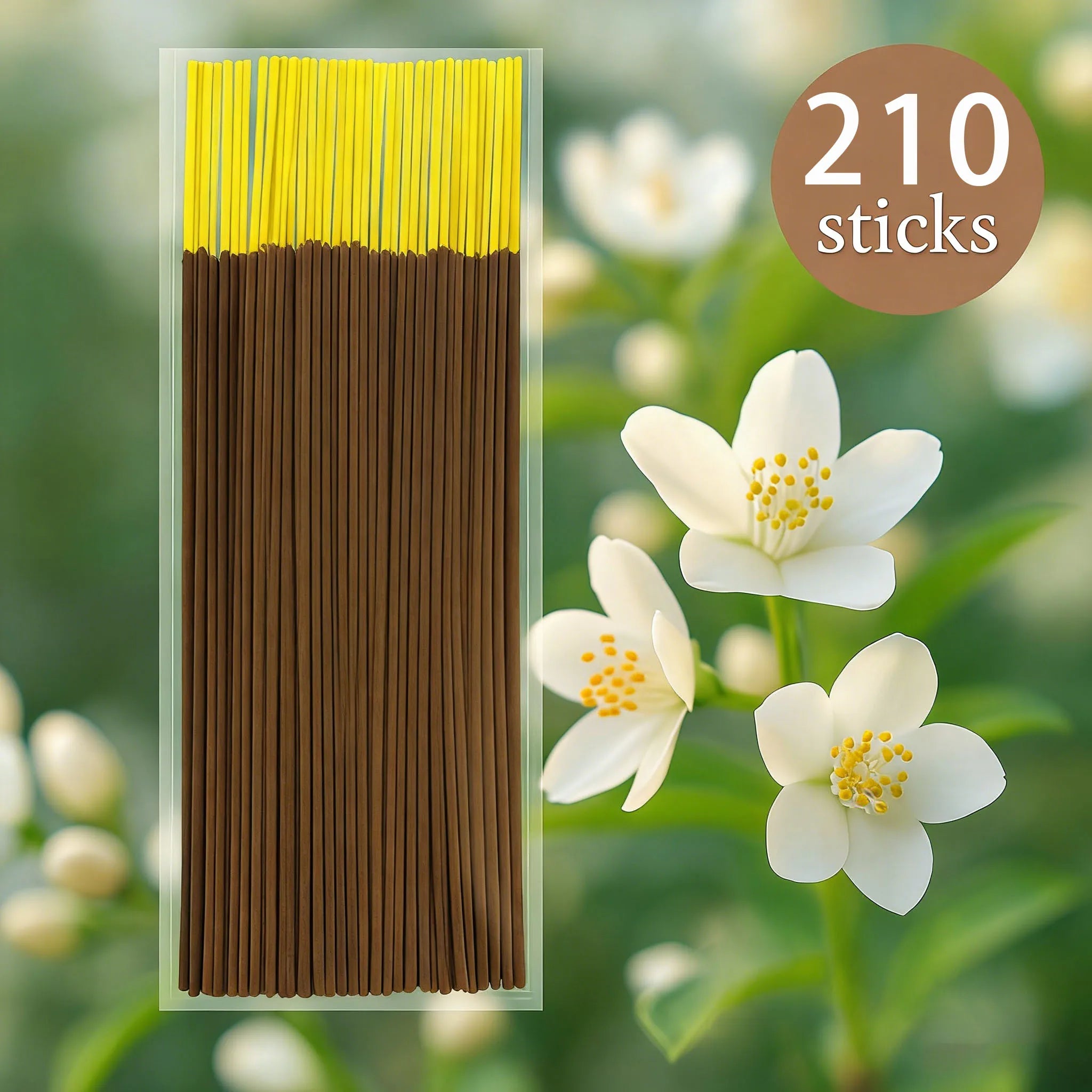 29/60/110/210Pcs, White Musk Floral Incense - Natural Plant Extracts, Long-Lasting Burning, Eliminates Odors, Long-Lasting Fragrance, Artificial Wood with Herbal and Musk Essence, Suitable for Home, Office, Meditation, Yoga -