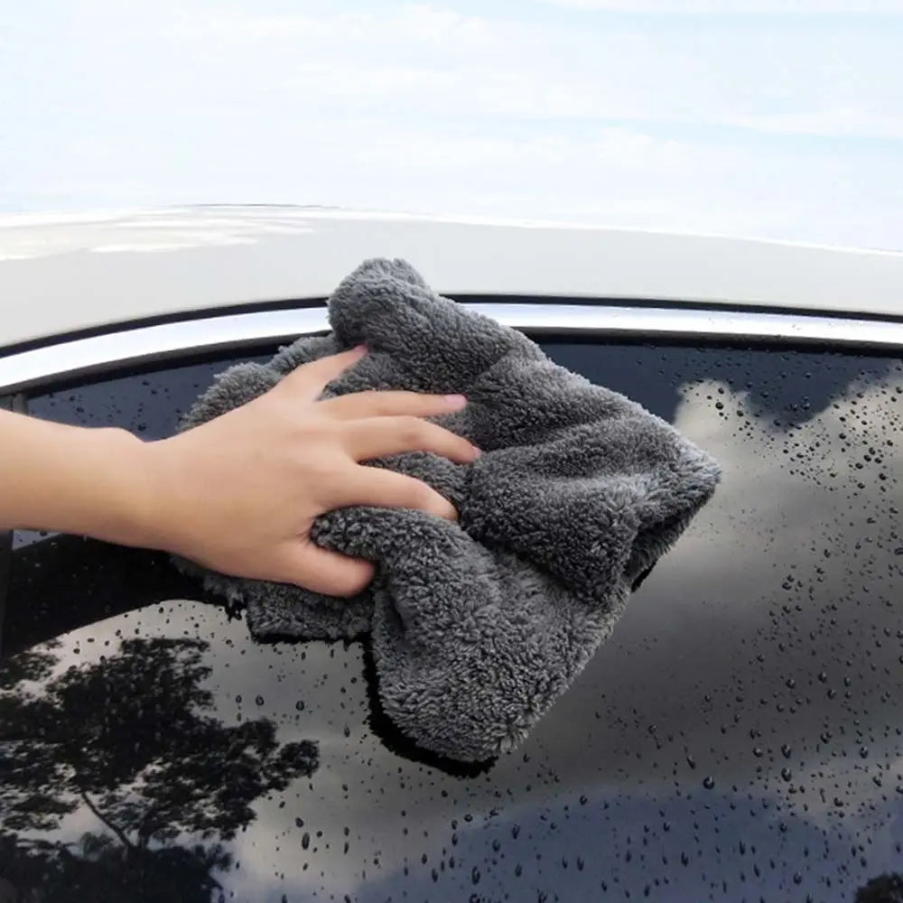 Car Detailing Polishing Auto supplies Edgeless Cleaning Towel Plush Washing Rag Car Cleaning Cloth Extra Microfiber Towels