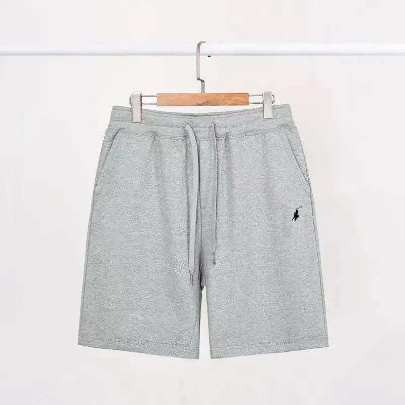 2026Summer casual men's shorts, POLO sanitary pants, solid color sports pants, casual vacation, loose fit