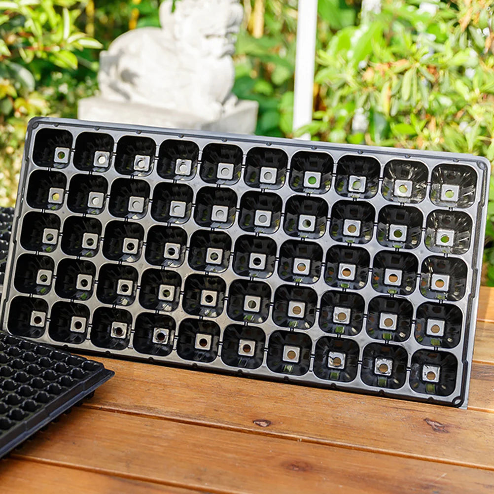 10 Pcs Seedling Tray Germination Starter Tray Nursery Planter Garden Trays Vegetable Herb Sapling Sowing Compost Hydroponic