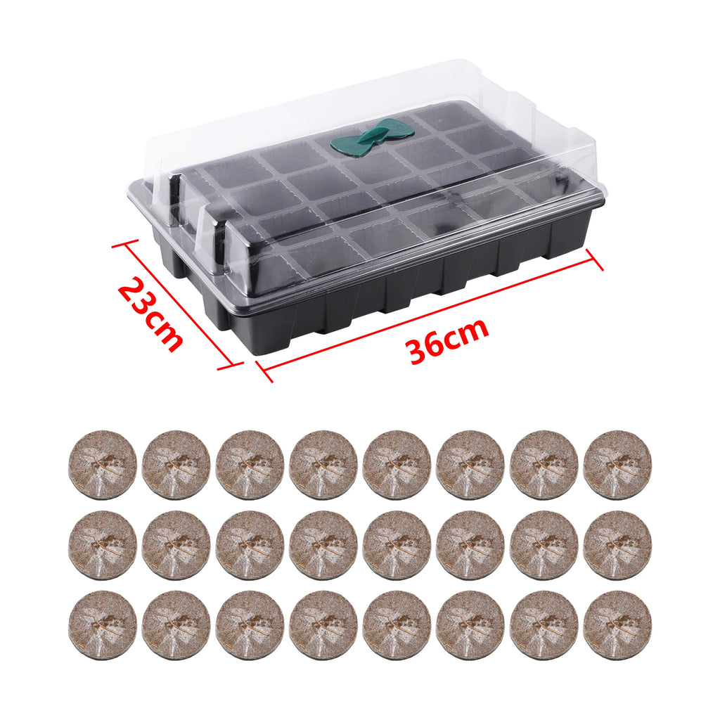 24-hole Seedling Tray Wheatgrass Germination Tray Plant Germination Pot Garden Planting Tools Vegetable Planting Tray Pot