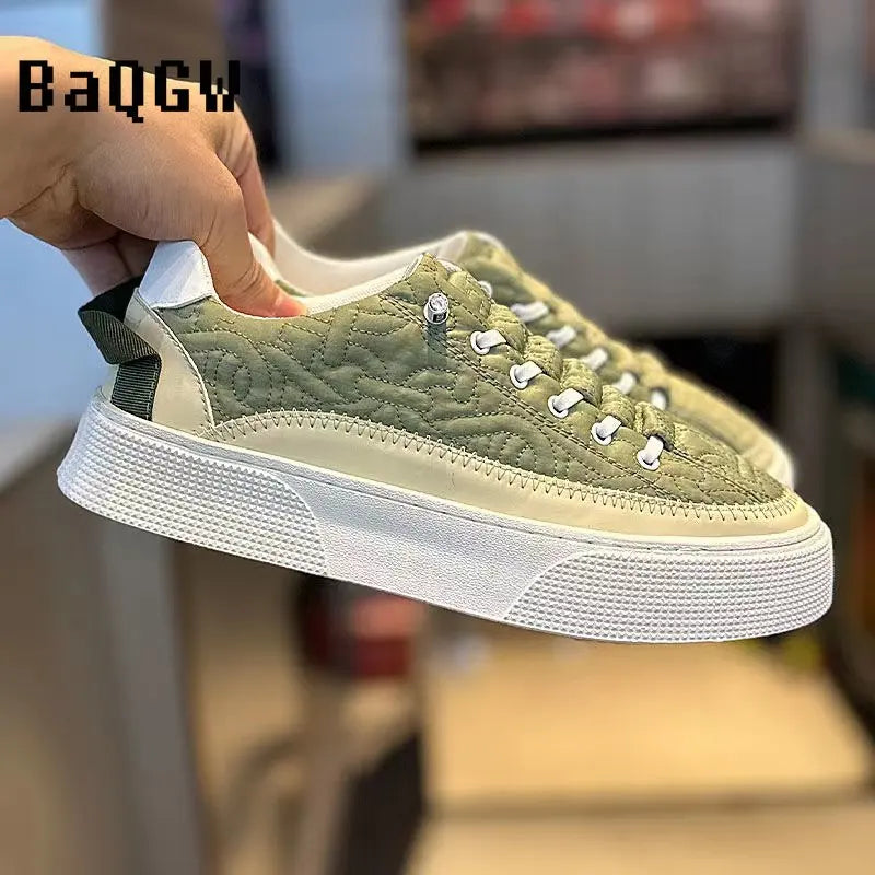 Korean Sneakers Men New Casual Shoes Men Fashion Flat Walking Vulcanized Shoes Male Trend Comfortable Sport Sneakers Men 2023