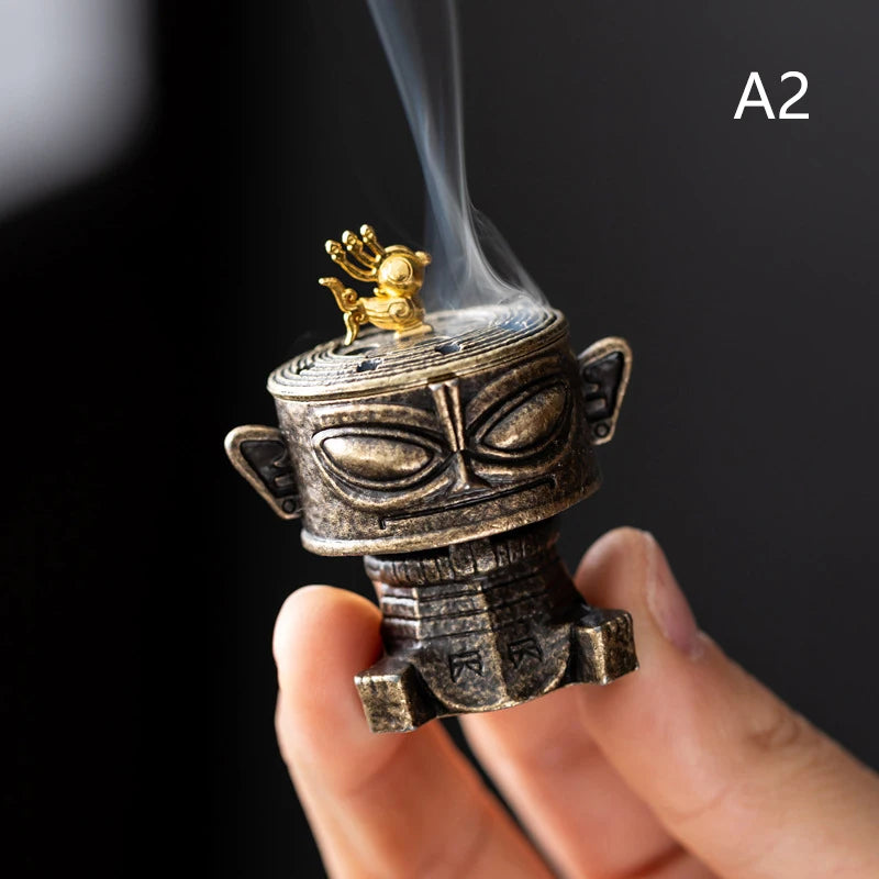 Brass Incense Burner Metal Aromatherapy Holder Unscented Ideal For Yoga Meditation Bedroom AmbianceHome Decor