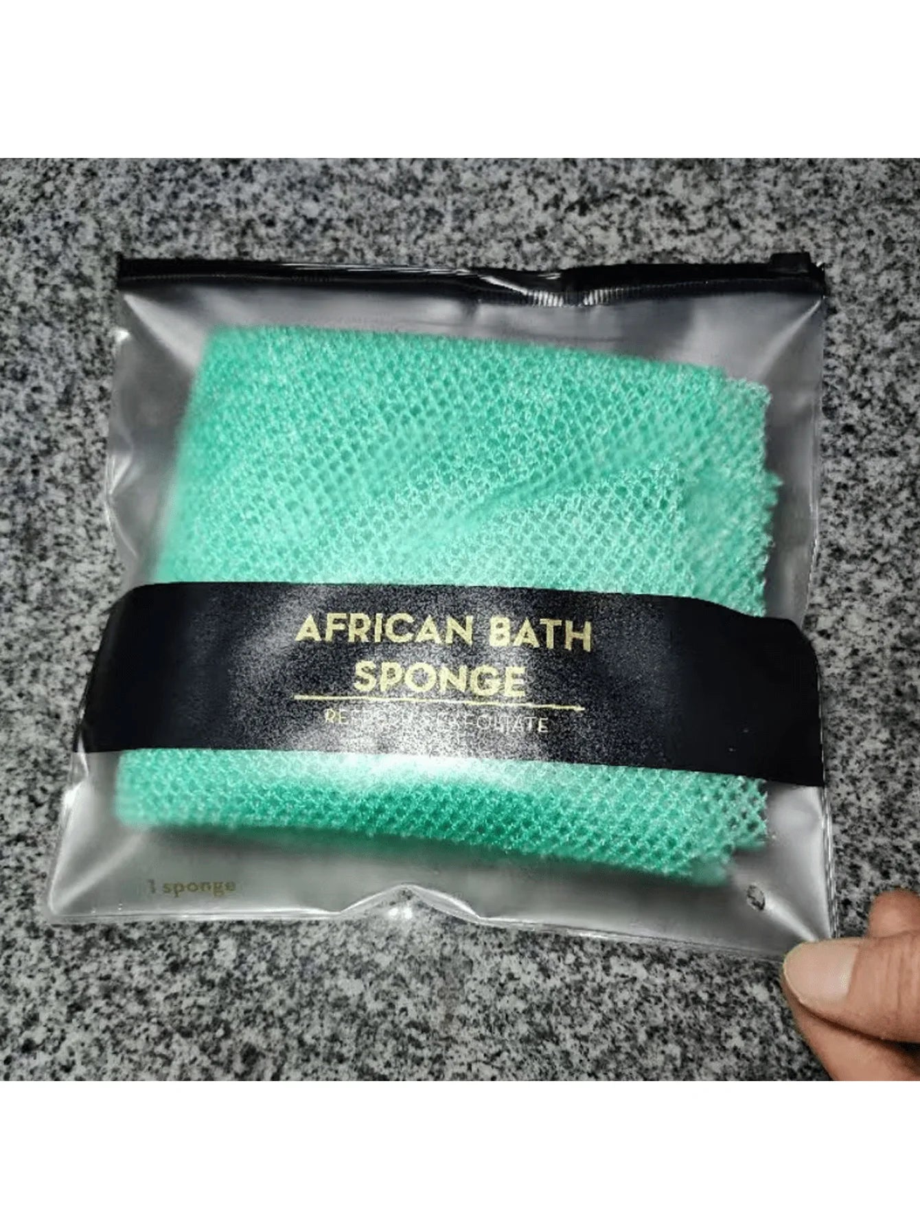 1 Piece of African Exfoliating Mesh Sponge, Deep Cleansing and Skin Smoothing, Perfect for Daily Use ﻿