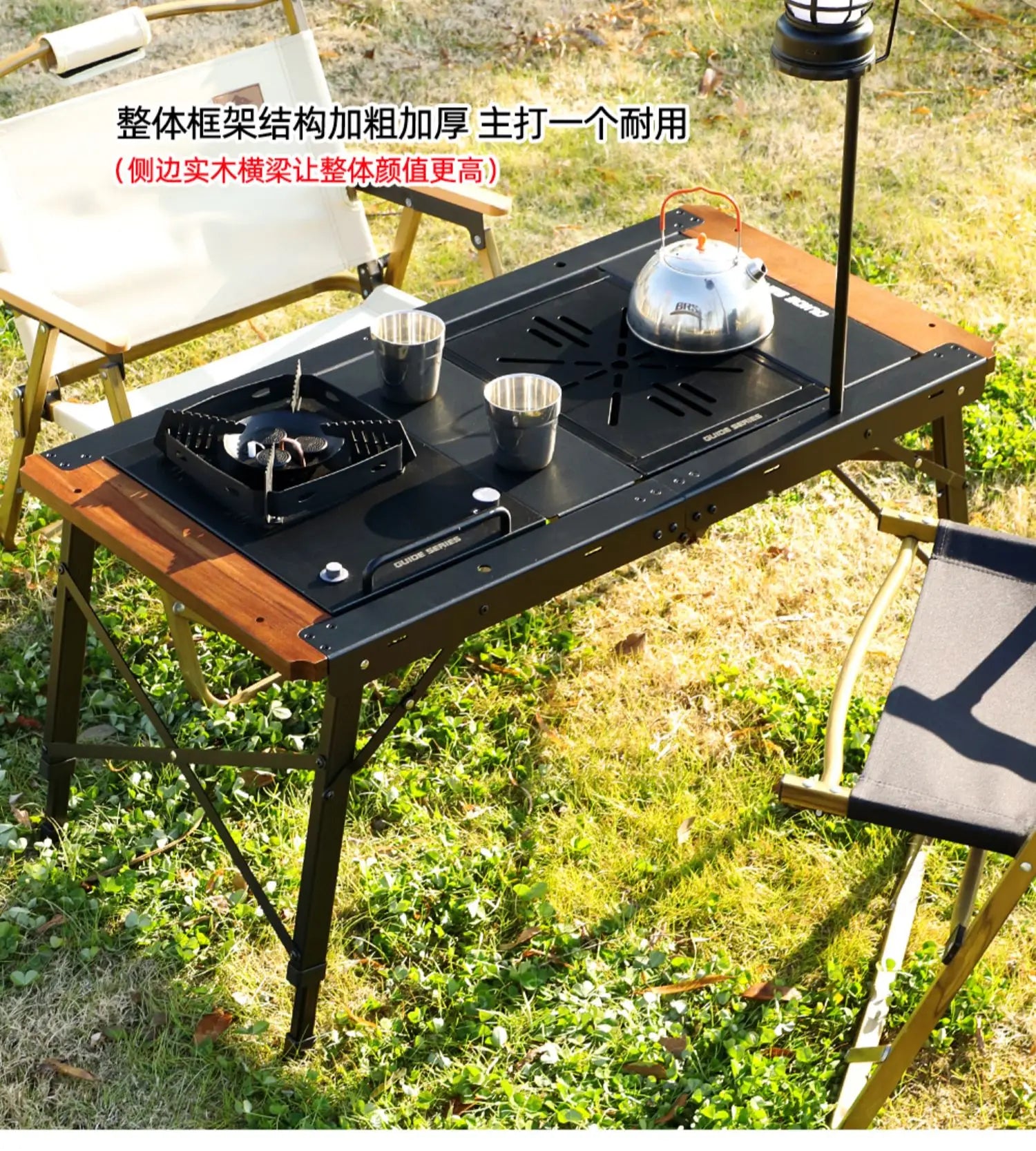 Dining Waterproof Outdoor Table Black Balcony Portable Backyard Outdoor Table Garden Camping Tuinmeubelsets Patio Furniture