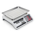 0KG Digital Price Scale Electronic Price Computing Scale with Stainless Steel Large Platform Dual LCD Display Big Button