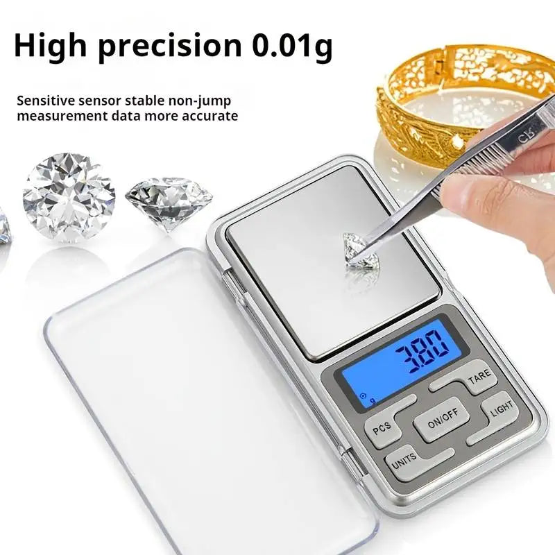 Digital Pocket Scales Jewelry Scales Weight Diamond Balance Kitchen Weighing High Precision Electronic Digital Pocket Scale