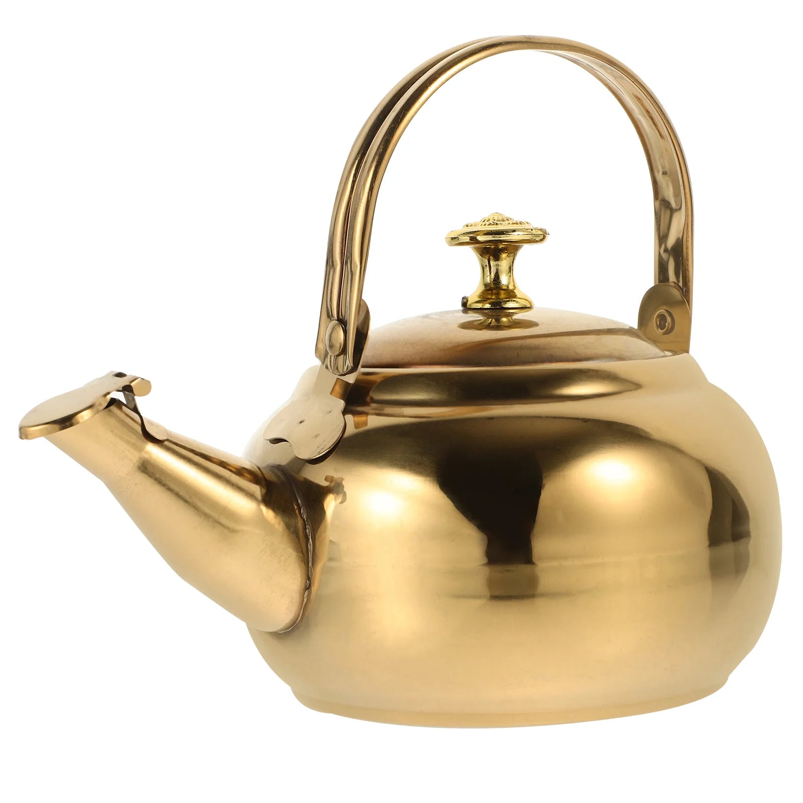14Cm Stainless Steel Insulated Handle Whistling Water Kettle With Filter Leak Proof Spout For Cooker Tea Making Kitchen
