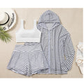 Bikini Set Plus Size Women Swimwear Swimming Suits 3 Pieces Cover Ups Beach Ladies Bottom Tops Long Sleeve Sunscreen Shirt