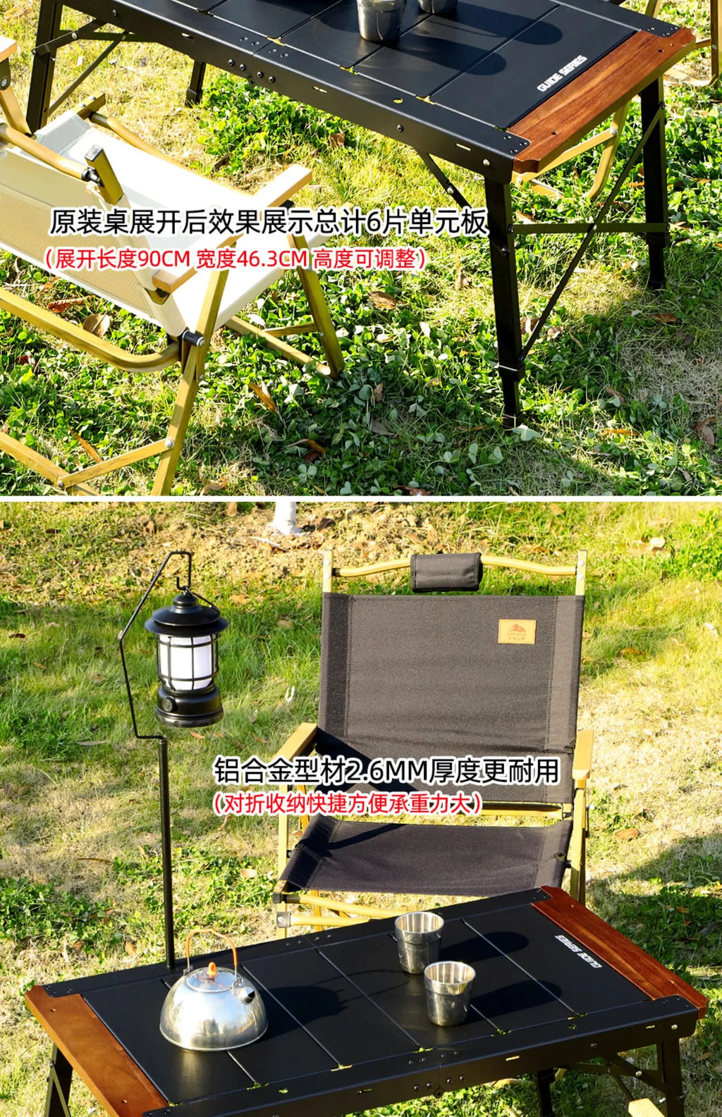Dining Waterproof Outdoor Table Black Balcony Portable Backyard Outdoor Table Garden Camping Tuinmeubelsets Patio Furniture
