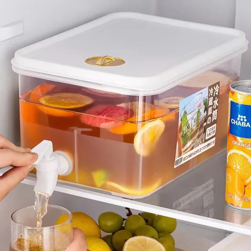 5L/3.5L  water jug with Faucet Jug Refrigerator Cold Water Bucket Dispenser Summer Fruit Juice Drink Container Fridge Pots