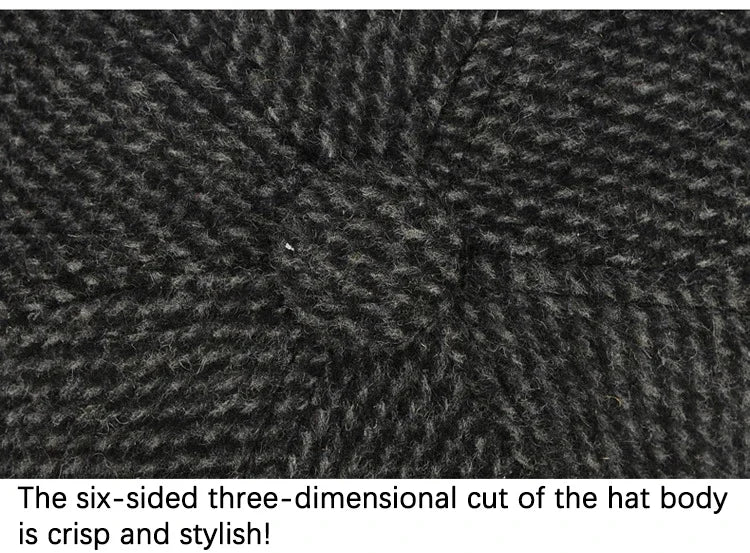 Baseball Cap Autumn Woolen Knitted Designer Men's Winter Cap Thicken Warm Hats with Earflaps Men's Brand Hats Dad Trucker Hats