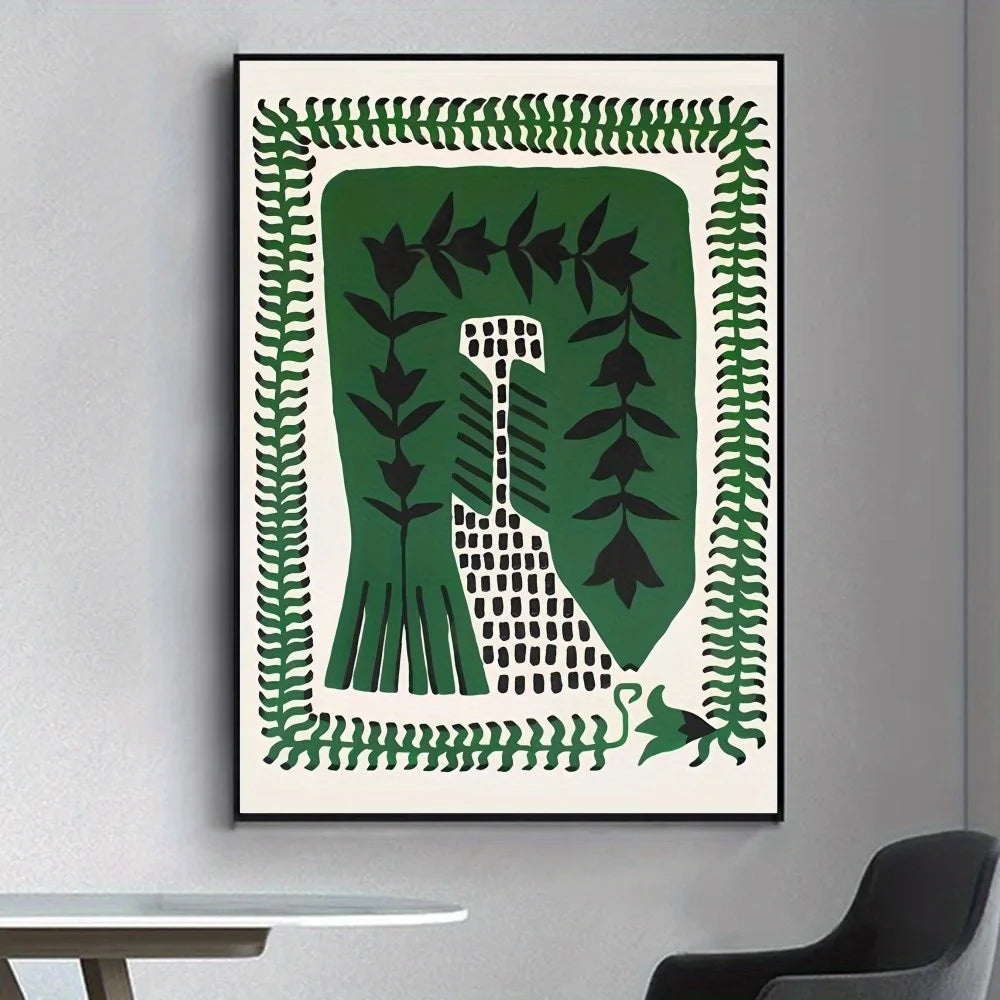 1 Frameless Abstract Ancient Egyptian Classic Anime Poster,Luxury Poster,Living Room Wall Sticker,Bar,Retro Decorative Painting