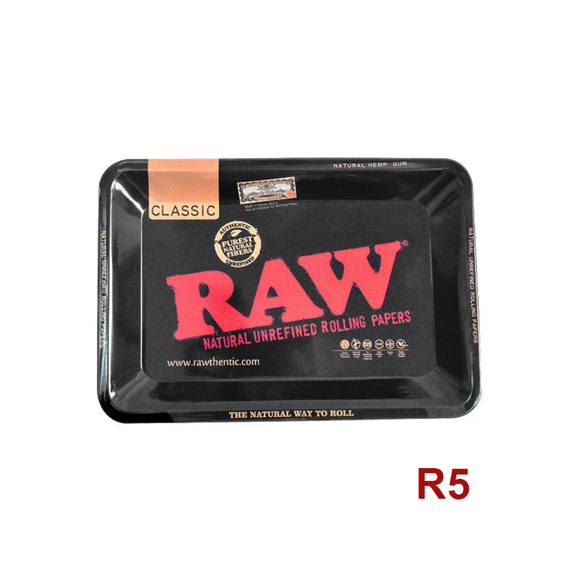 Classic Rolling Tray Multi Designs Available Tinplate Tray 7*5 inch Tobacco Smoking Accessories Rolling Tools