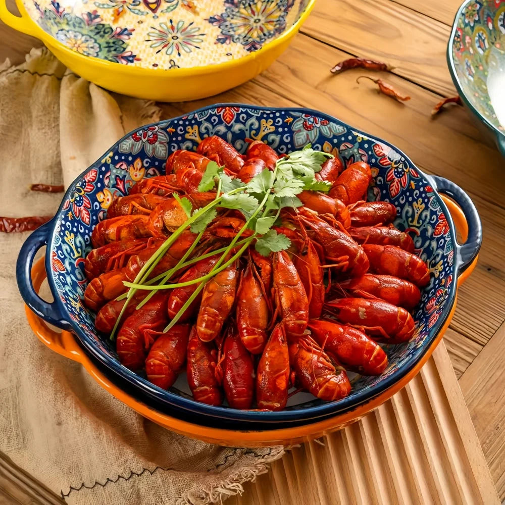 Bohemian amphora soup bowl household ceramic large soup bowl noodle bowl high value tableware large bowl ramen bowl soup bowl