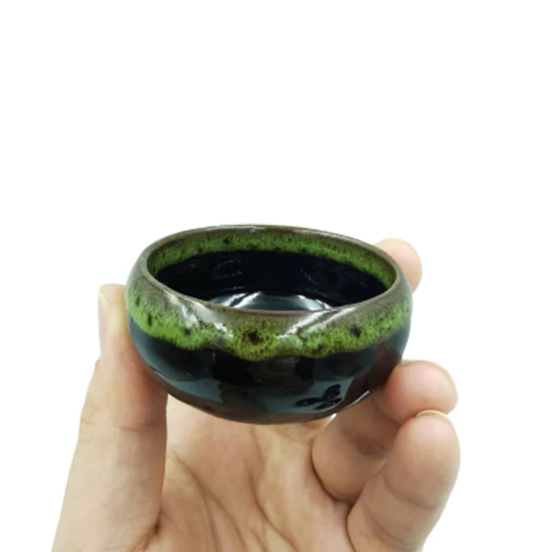 6pc Kiln-changed Flower Pot Bonsai Ceramic Pots For Plants Mini Succulent Plant Small Cactus Outdoor Container Modern Decorative