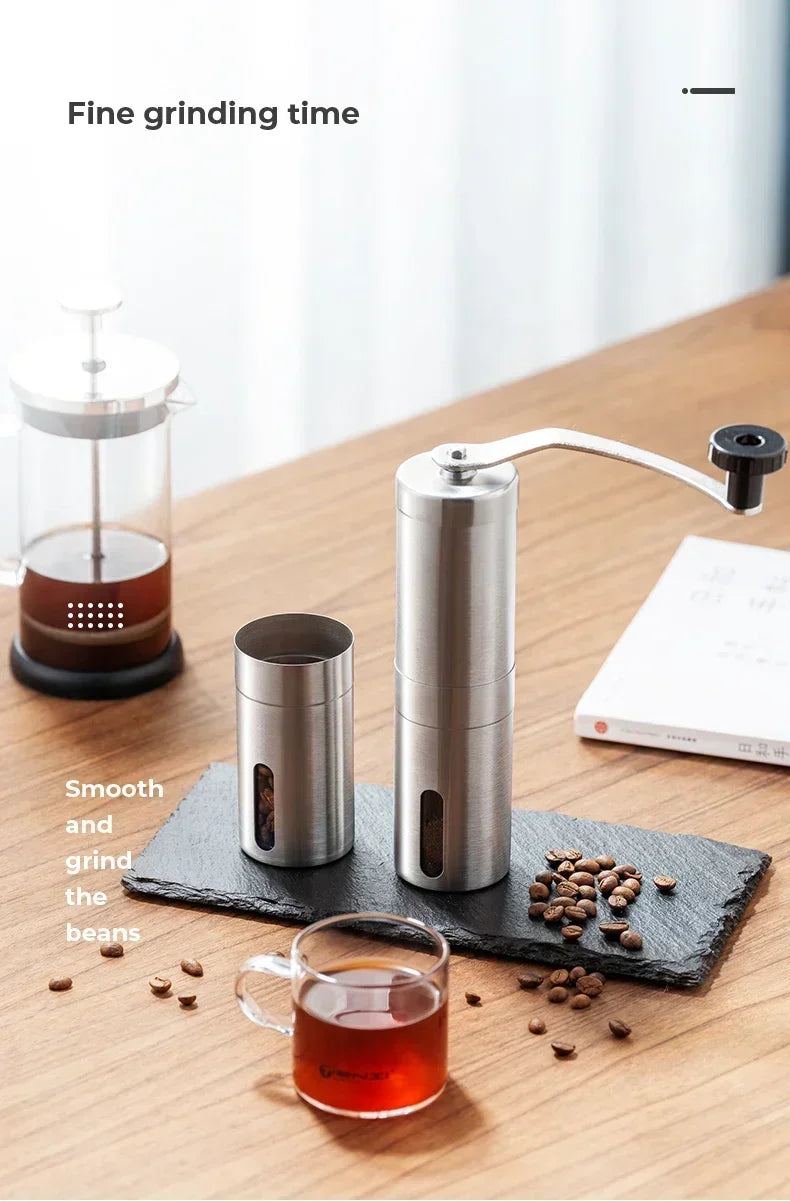 2025 Portable Stainless Steel Handmade Coffee Bean Grinder Multiple Legumes Grinder Easy To Clean Manual Coffee Grinder