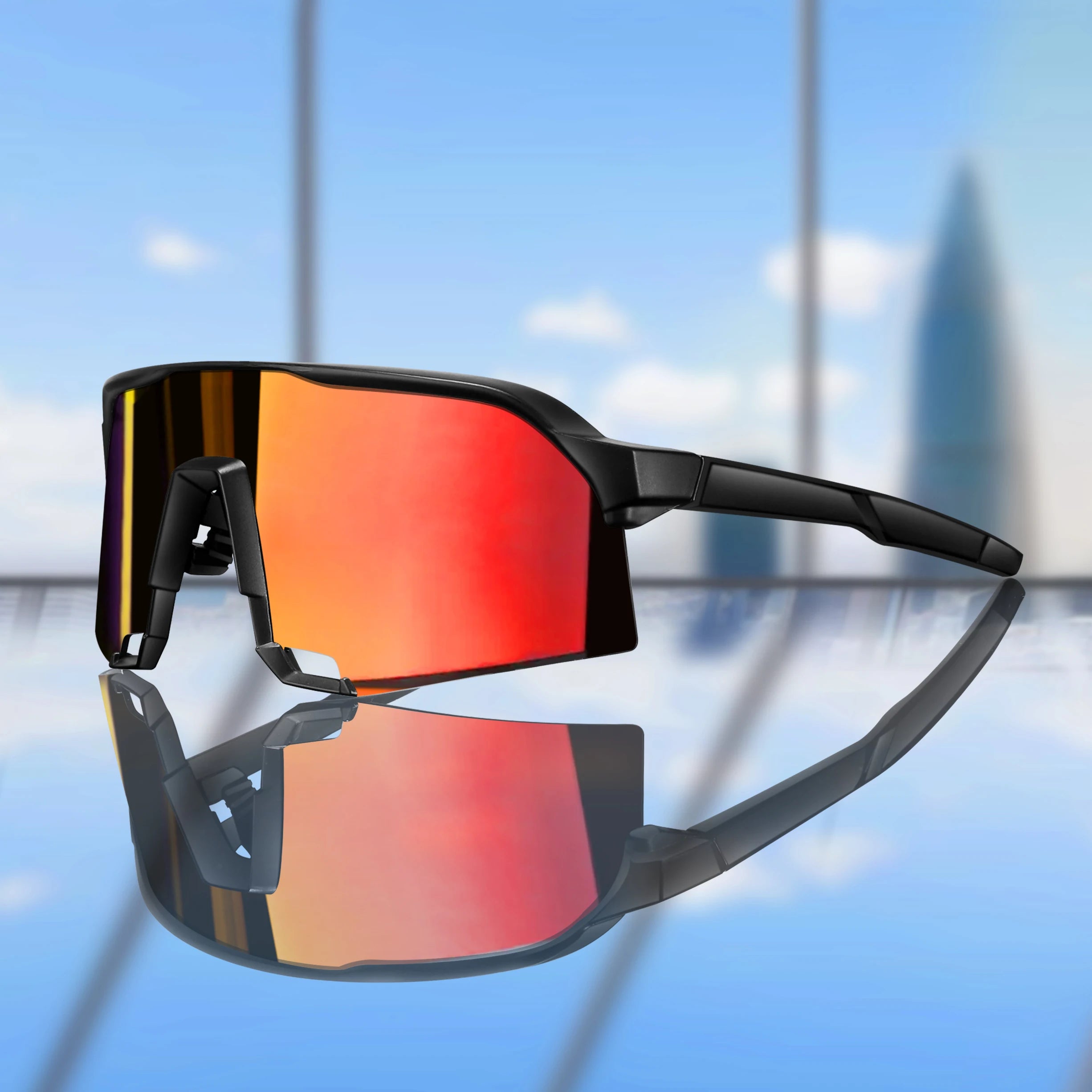 Brand 100 Cycling Sunglasses for Men and Women UV400 Protection 5 colors Big Frame Running Fishing Sports Eyewear