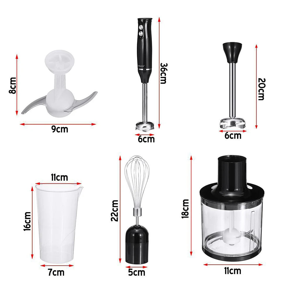4in1 Electric Blender Multifunctional Kitchen Hand Blender Meat Chopper Egg Beater Vegetable Baby Food Juice Portable Blender