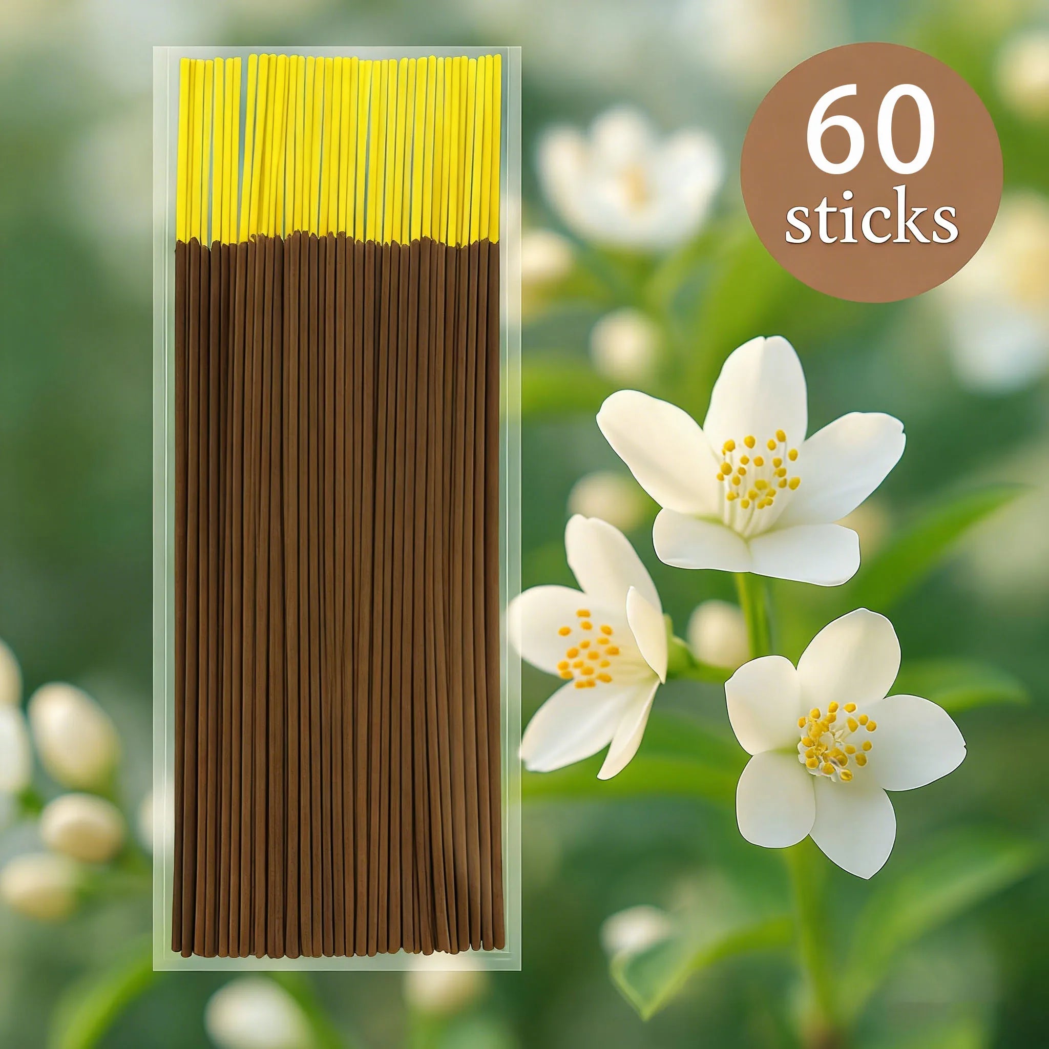 29/60/110/210Pcs, White Musk Floral Incense - Natural Plant Extracts, Long-Lasting Burning, Eliminates Odors, Long-Lasting Fragrance, Artificial Wood with Herbal and Musk Essence, Suitable for Home, Office, Meditation, Yoga -