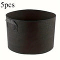 5pcs Felt Plant Grow Bag Breathable Garden Planting Pouch for Vegetables Flowers Herbs Reusable Fabric Planter Pot