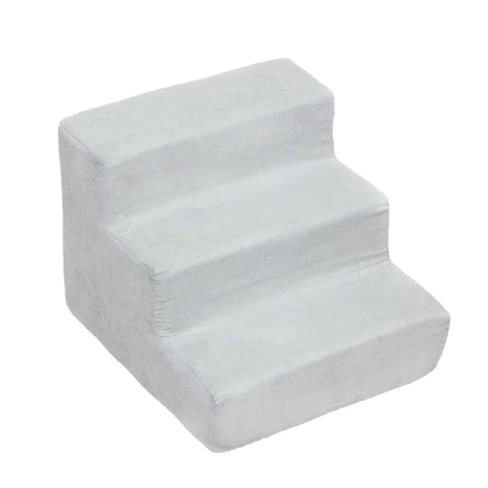 Dog Ramp Stairs Versatile Gentle Slope Shape for Older Dogs, Cats Removable Cover Sturdy Anti Slip High Density Sponge