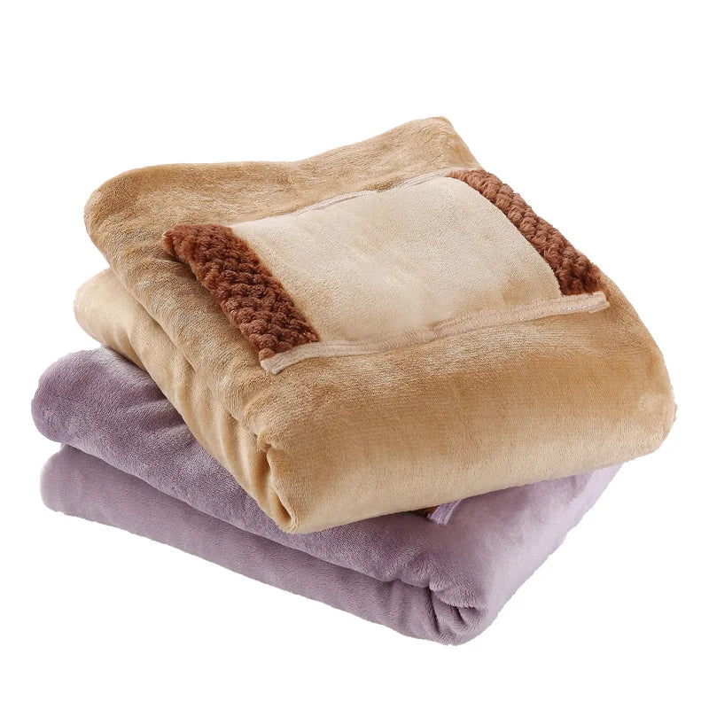 Electric Heater Blankets 5V USB Powered Soft Thicker Warmer Winter Heating Blanket For Office Bedroom Works With Power Bank