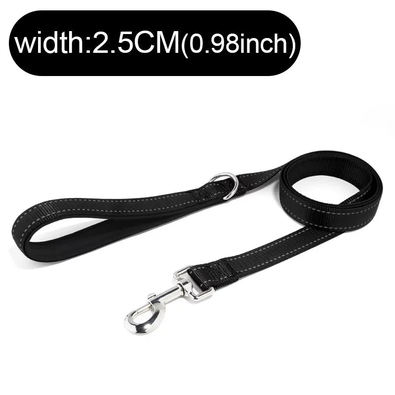 Dogs Leads Leashes Reflective Drawstring Pet Leash Explosion-proof Dog with D-ring & Metal Fastener for Dog Walking and Training