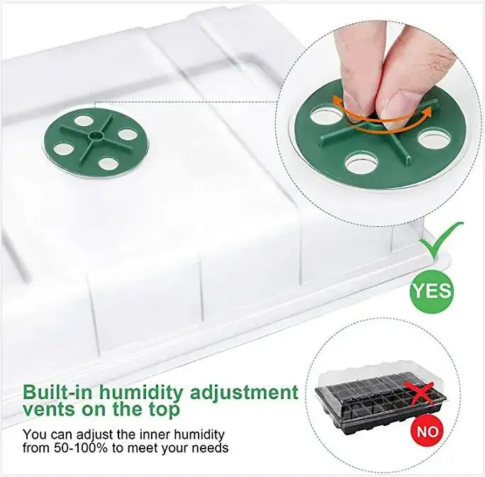 24-hole Seedling Tray Wheatgrass Germination Tray Plant Germination Pot Garden Planting Tools Vegetable Planting Tray Pot