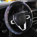 Car steering wheel cover, all season universal, beautiful with rhinestones, interior steering wheel decoration handle cover, fas