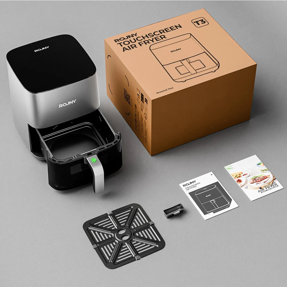 5L Air Fryer, Electric Hot fryer Oven Oilless Cooker with Touch Control & Nonstick Basket & Visible Window, Miui-Cyclone Tech