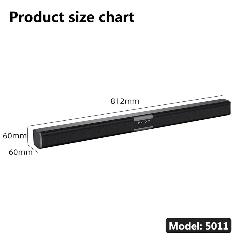 2025 6D surround sound home theater speaker system mobile phone bass wireless Bluetooth speaker long TV soundbar speaker TF/AUX
