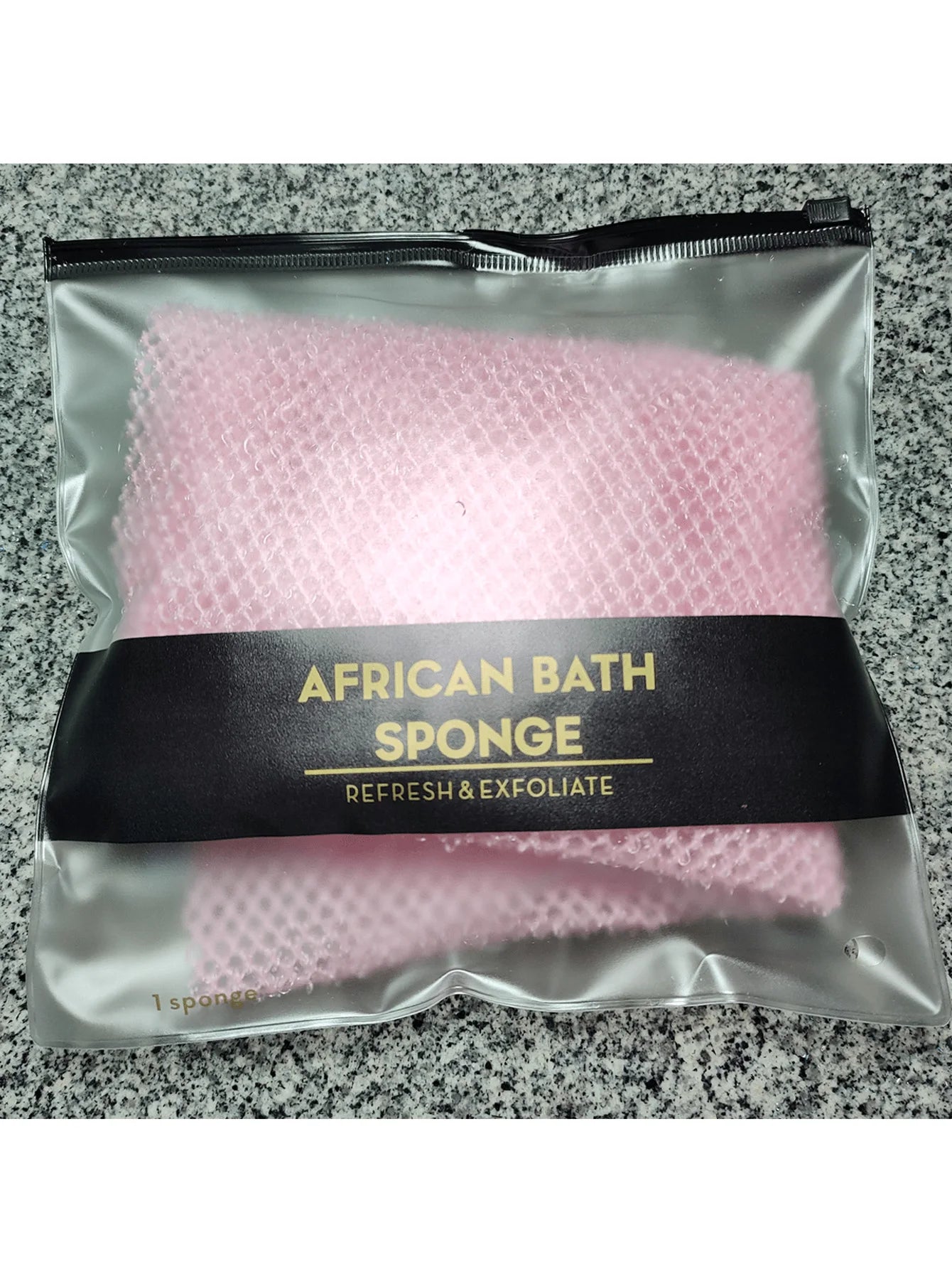 1 Piece of African Exfoliating Mesh Sponge, Deep Cleansing and Skin Smoothing, Perfect for Daily Use ﻿