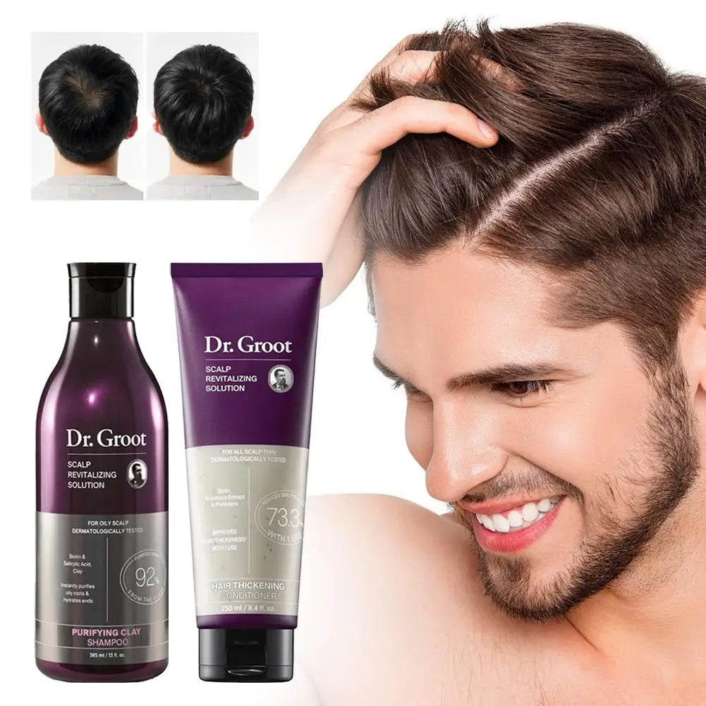 Dr.Groot Anti-Hair Loss Thickening Moisturizing & Smoothing Shampoo & Conditioner Remove Dandruff Oil Control Hair Care