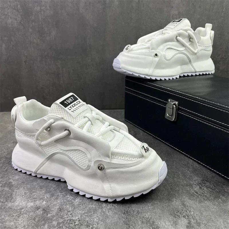 48 size summer men's shoes 2024 new men's mesh breathable sneakers height increasing sports comfortable casual shoes for men