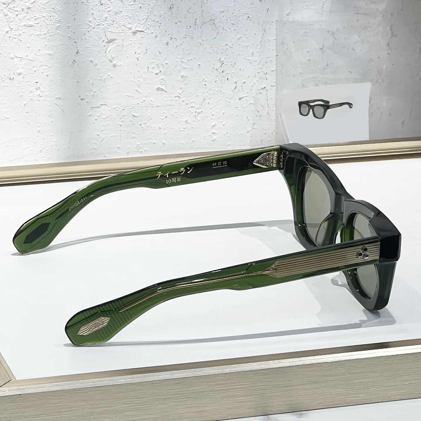 Dearan 10th Anniversary Luxury Retro Sunglasses Exquisite Cat Eye Thick Acetate Handmade UV400 Neutral Glasses