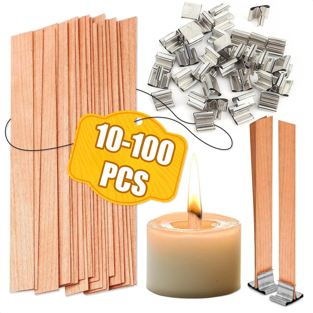 DIY Wood Wick Soy Candle Kit All-in-One Set for Single-Wick & Scented Candles Relaxing Craft for Beginners
