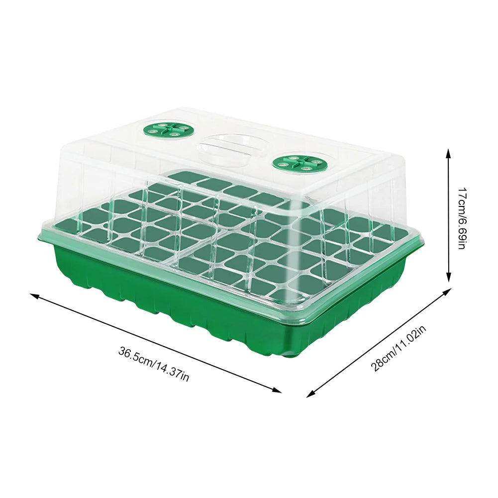 12/24/48 Holes Flower Vegetable Seedling Pots Seedling Tray Garden Pots Durable Seed Germination Plant Flower Pots Grow Box