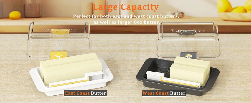 Butter Dish with Cover Butter Fresh-keeping Box with Cutter Slicer Countertop Butter Box for Refrigerator Storage Tableware