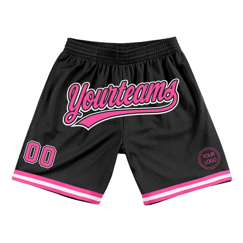 Custom Team Name Number Basketball Shorts For Men Summer Fashion 3D Printed Black Short Pants Loose Breathable Sports Shorts