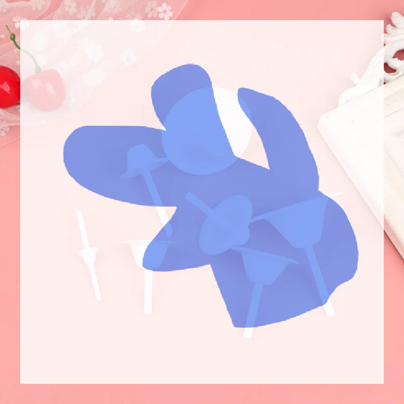 8pcs Lily Flower Holder Cupcake Stand Icing Cream Cake Flower Studs Decorating Tool Nail Baking Tools