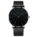 Classic and fashionable men's and women's quartz watches with mesh straps, cool watches, simple and casual couple watches, busin