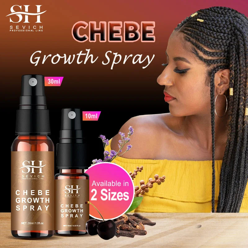 10ml African Chebe Spray Oil for Fast Hair Growth Repair Damaged Visible Result Stop Breakage Promotes Hair Growth For Women Men